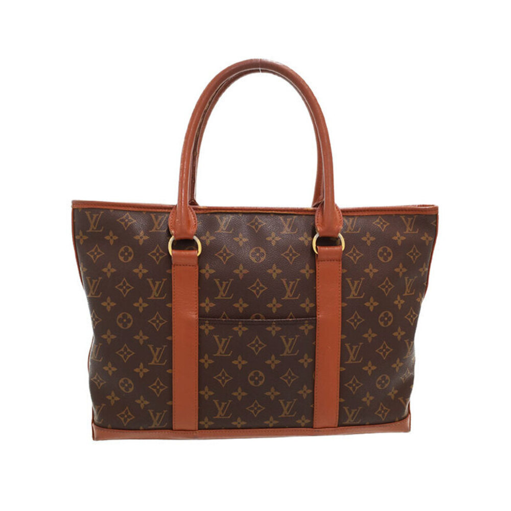 Louis Vuitton Monogram Sac Weekend Tote Bag Brown